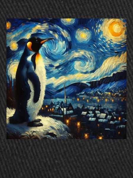 Penguin Starry Night