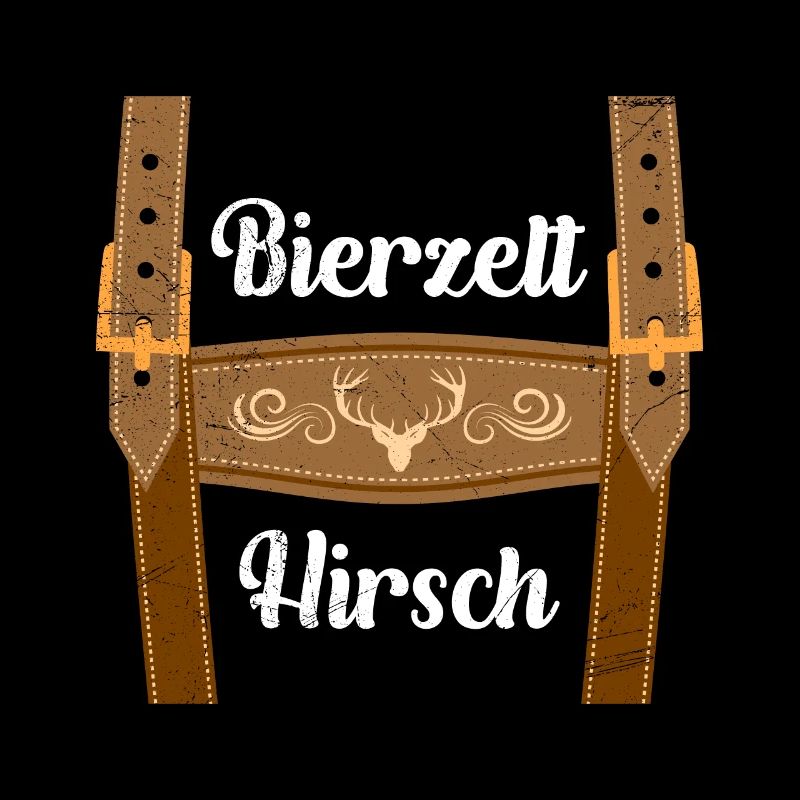 Bierzelt Hirsch mit Lederhosen Bayern