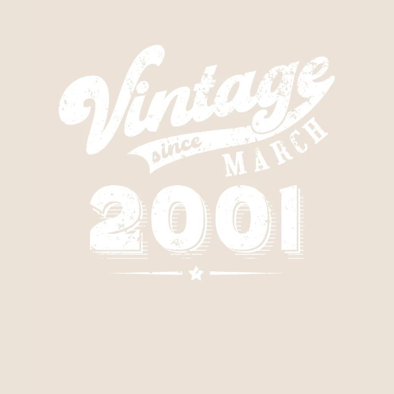 Vintage since March 2001 Geburtstag Geschenk