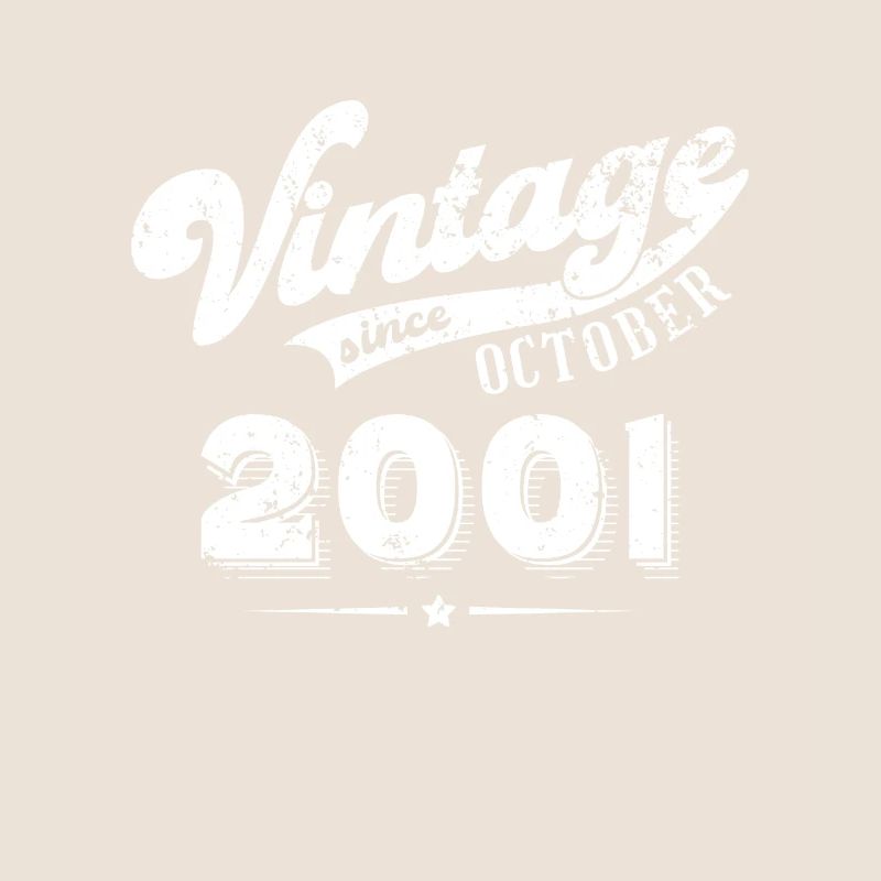 Vintage since October 2001 Geburtstag Geschenk