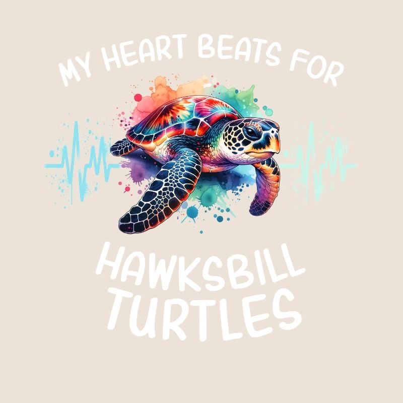 Hawksbill turtle heartline