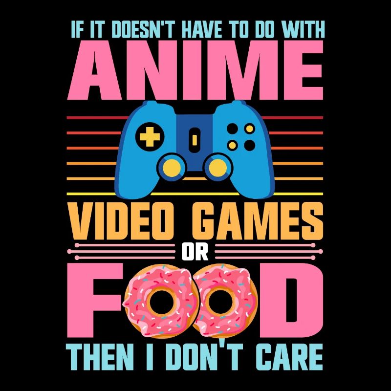 Anime -Videospiele Oder Food Manga Otaku Japanisch