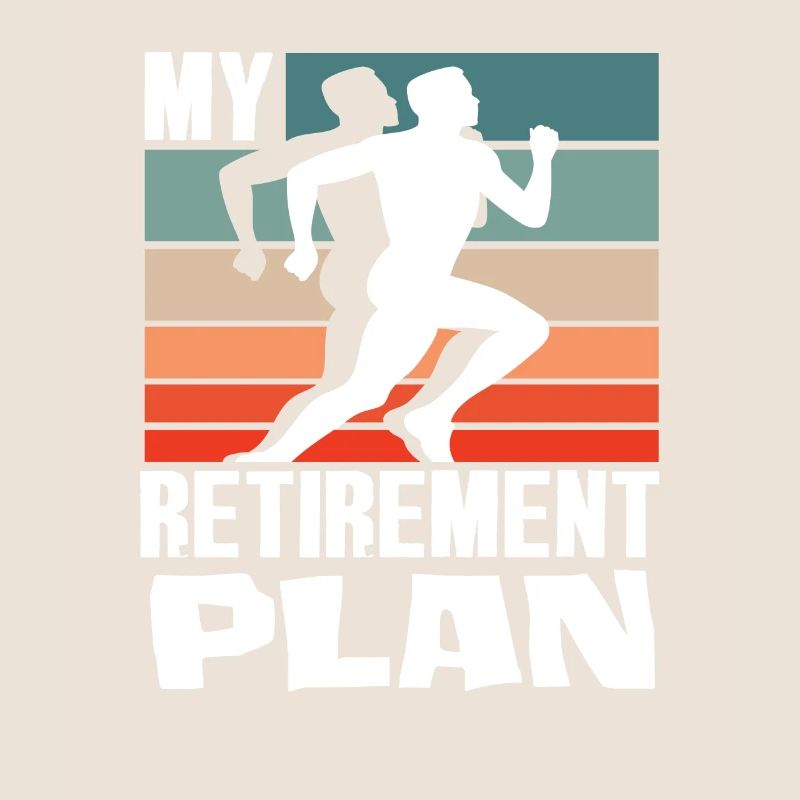 My Retirement Plan Runner Silhouette