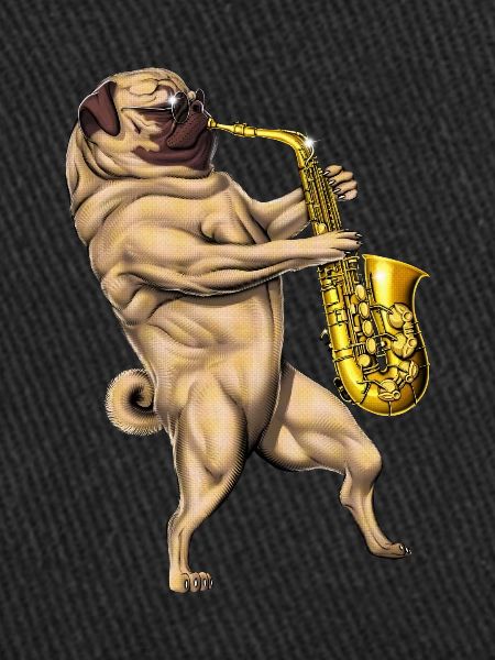 Pug Saxophone Player