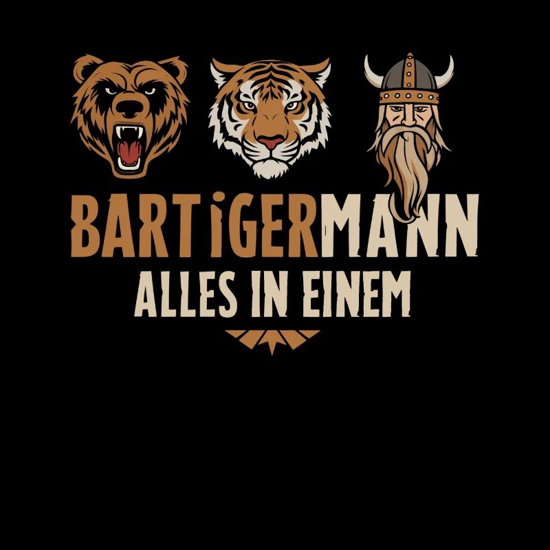 Bear, tiger, man – all in one powerful look