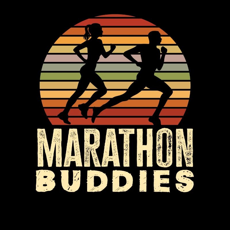 Marathon Buddies Retro Runner Design
