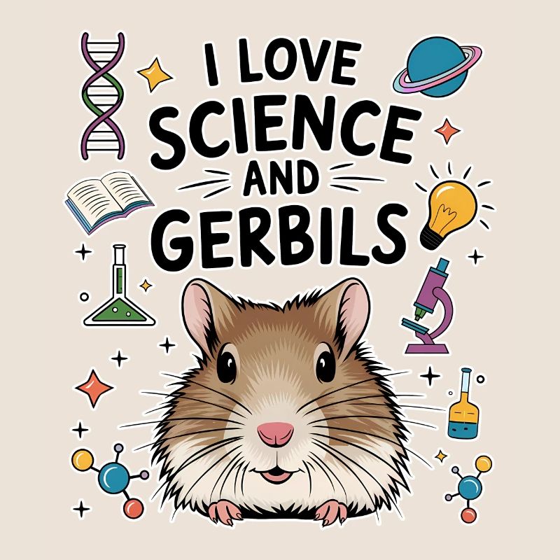 Gerbil Science Student Fun Gerbil Gift