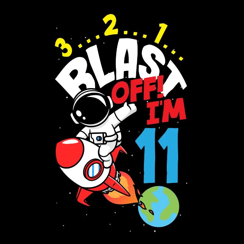 11. Geburtstag Jungen Astronaut Geburtstag