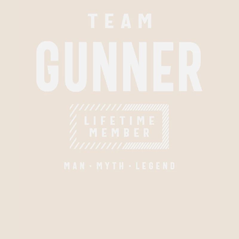 Team Gunner Personalized Name Gunner