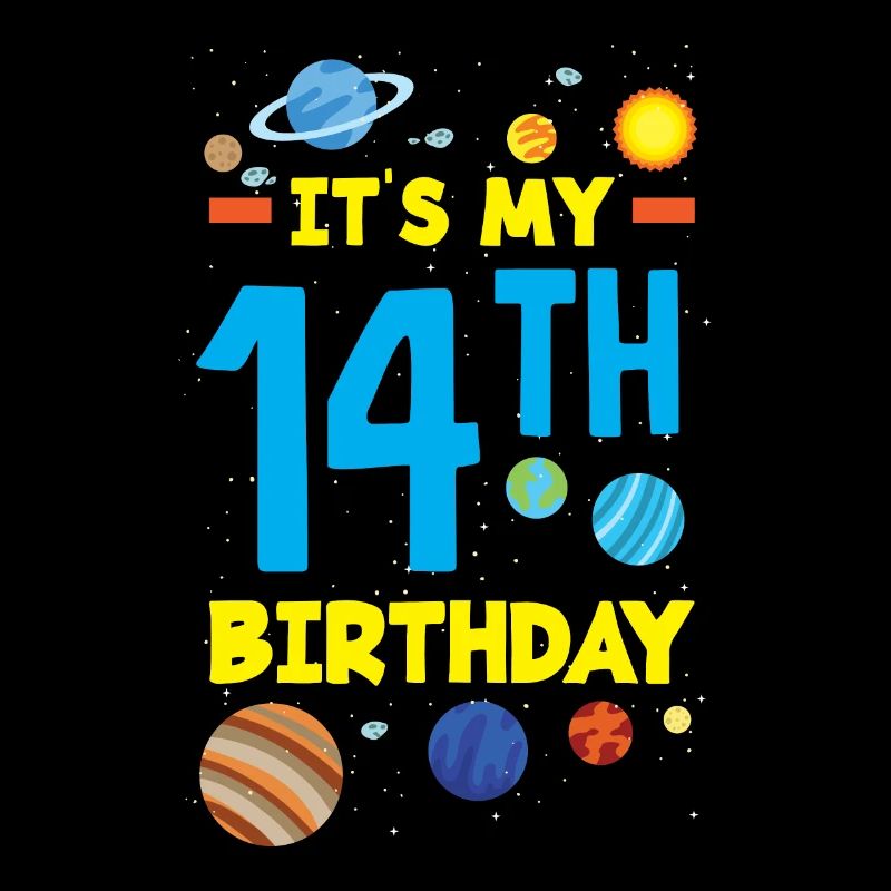 14e anniversaire Garçons Astronaute Anniversaire