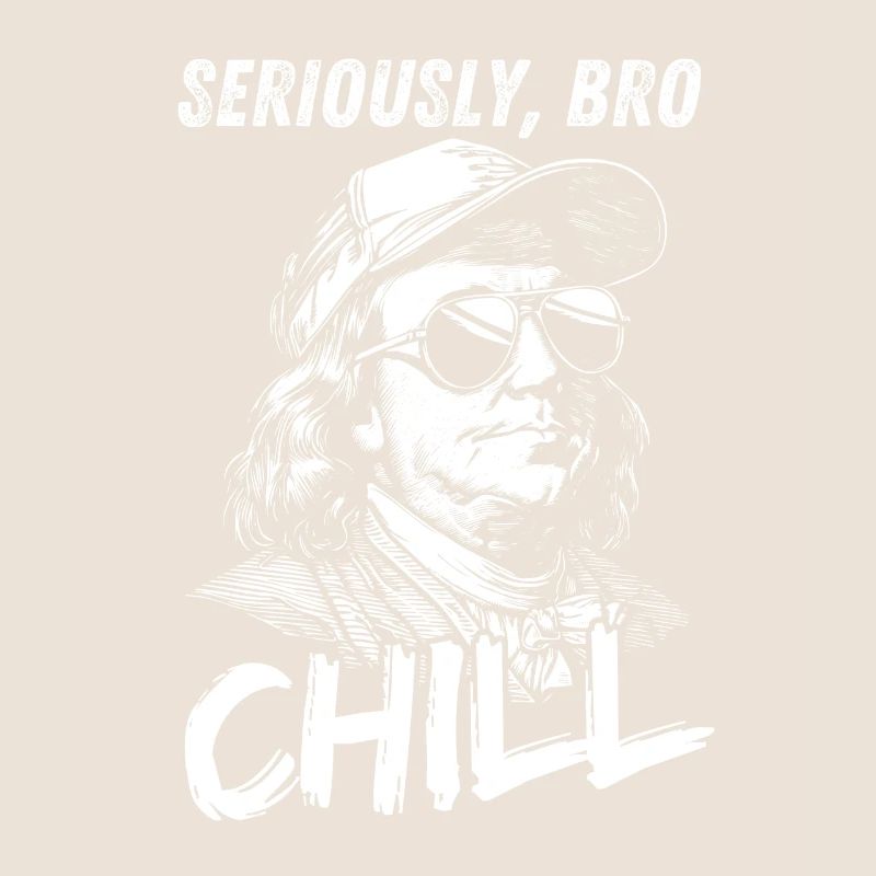 Sérieusement Bro Chill Benjamin Franklin Meme Figurine