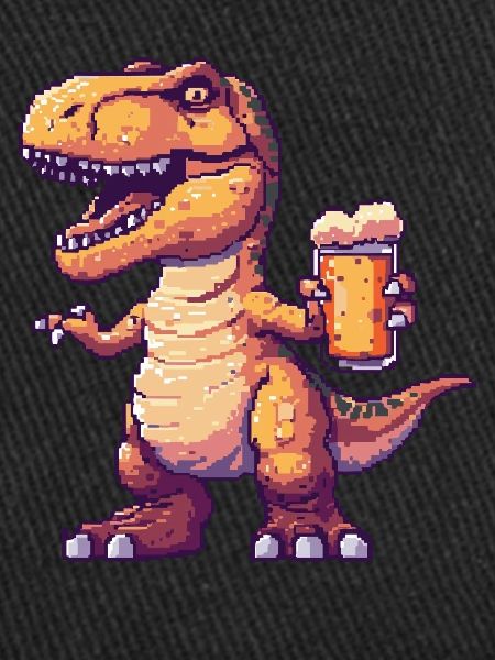 Dinosaur T-Rex Beer Pixel