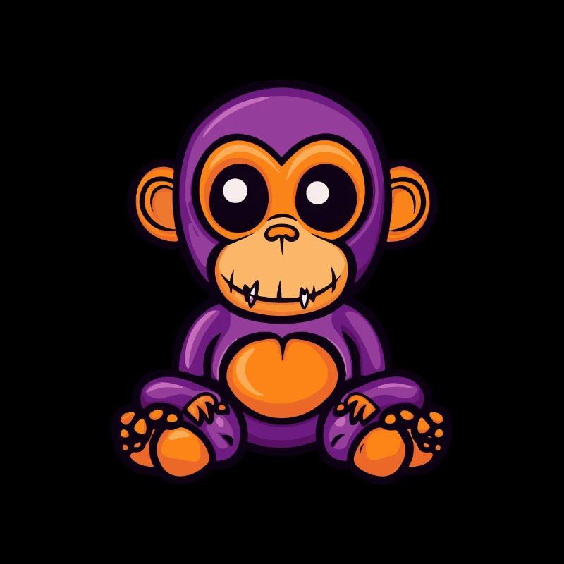 Affe Halloween Comic Zombie