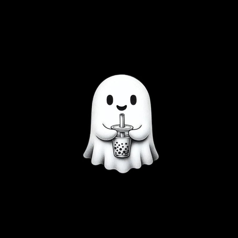 Cute Ghost Bubble Tea