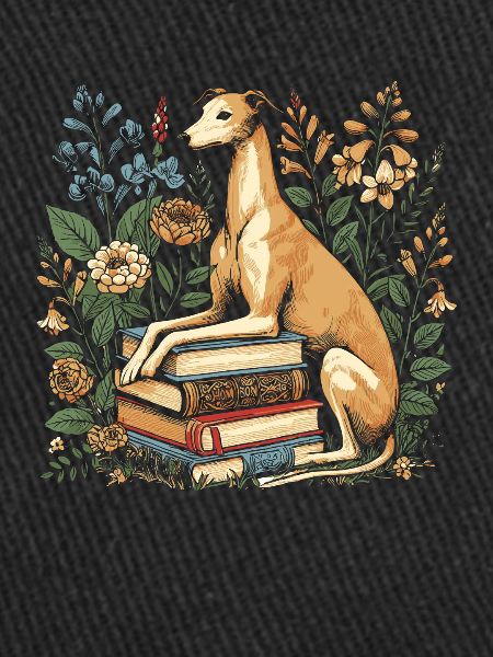 Greyhound Greyhound Flower Book Reader