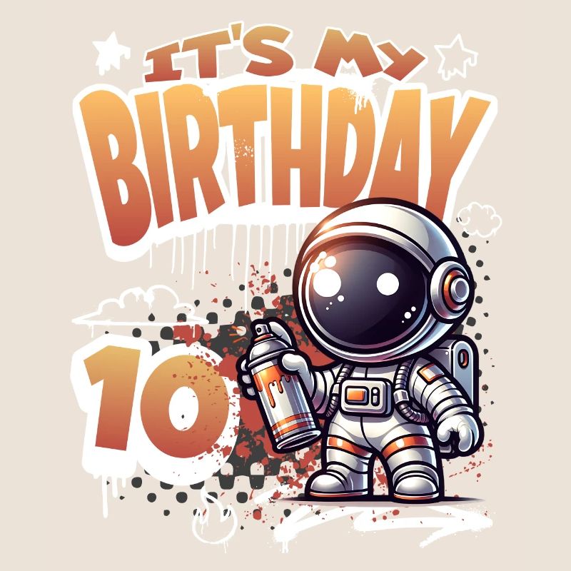 Graffiti astronaute 10e anniversaire