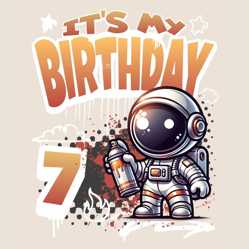 Graffiti astronaute 7e anniversaire