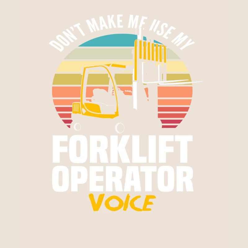 Forklift Driver Voice Retro