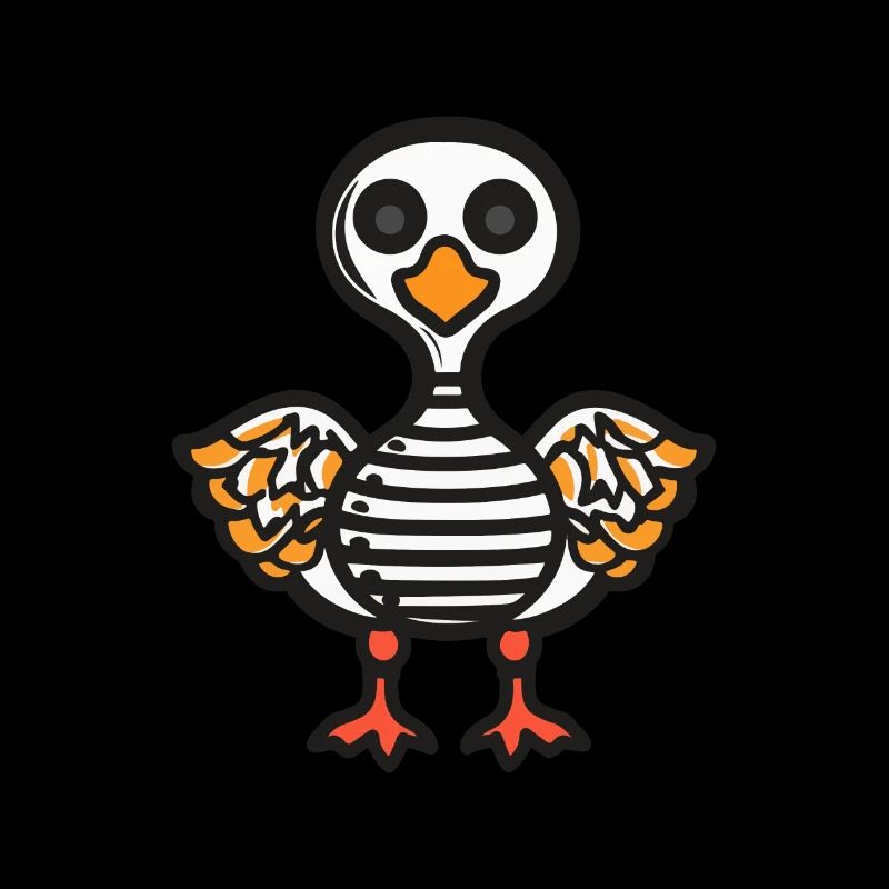 Goose Halloween Comic Funny