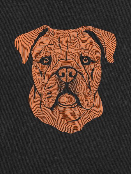 Empreinte digitale bouledogue
