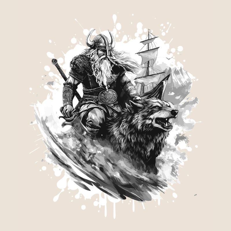 Wikinger Wolf Krieger Valhalla