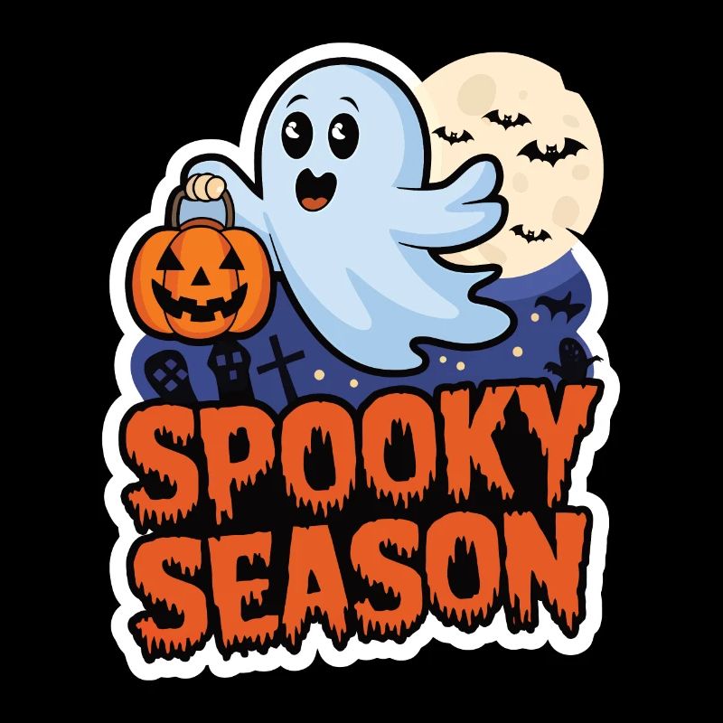 Cute Halloween Ghost Spooky Season Ghost