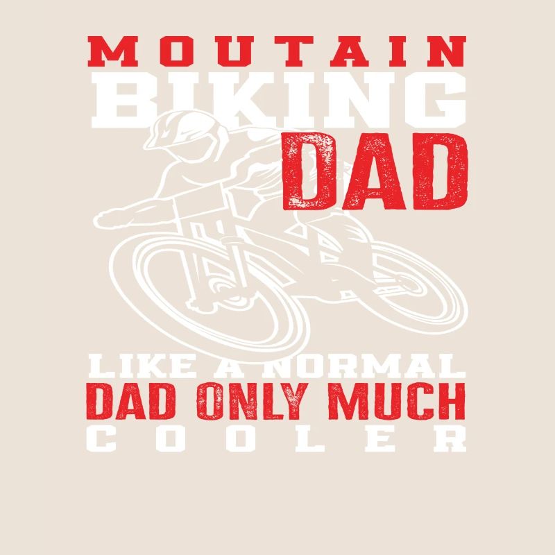 Papa en VTT Beaucoup plus cool