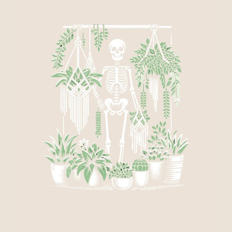 Macramé et plantes