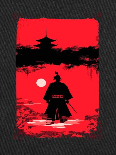 Samurai in the moonlight