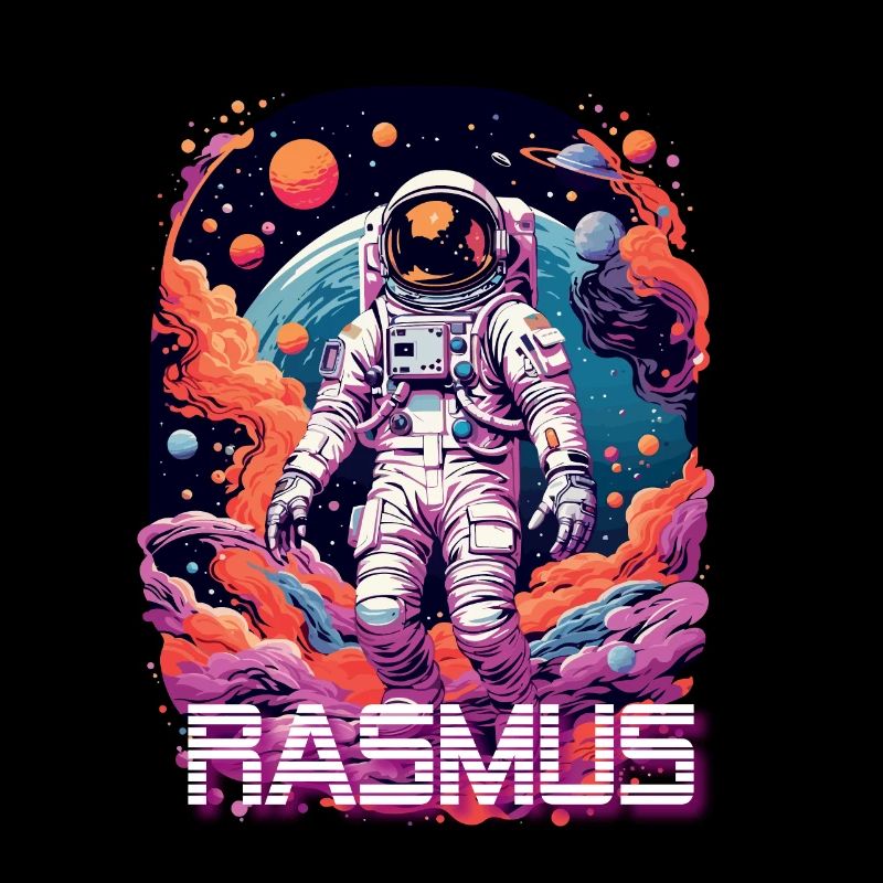 RASMUS - Beau prénom de garçon avec astronaute cool