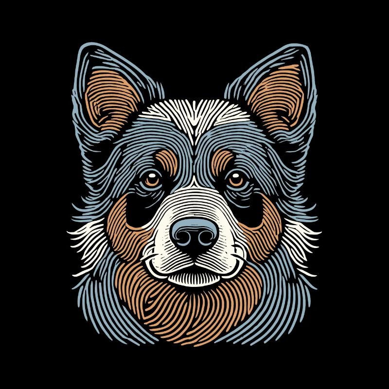 Empreinte digitale de chien de bovin australien