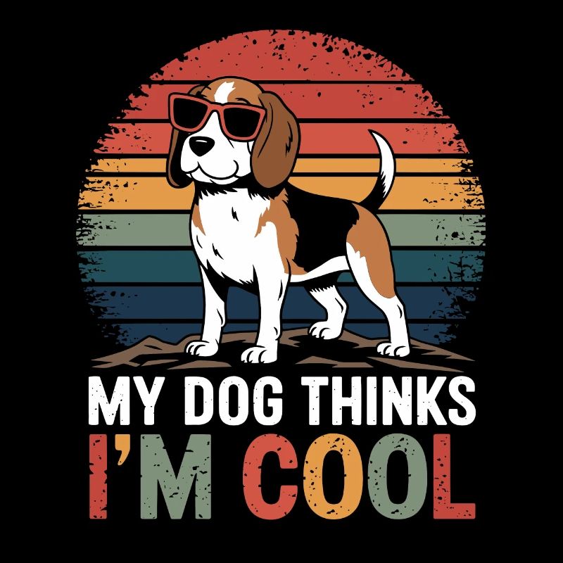 Beagle mon chien pense que je suis cool