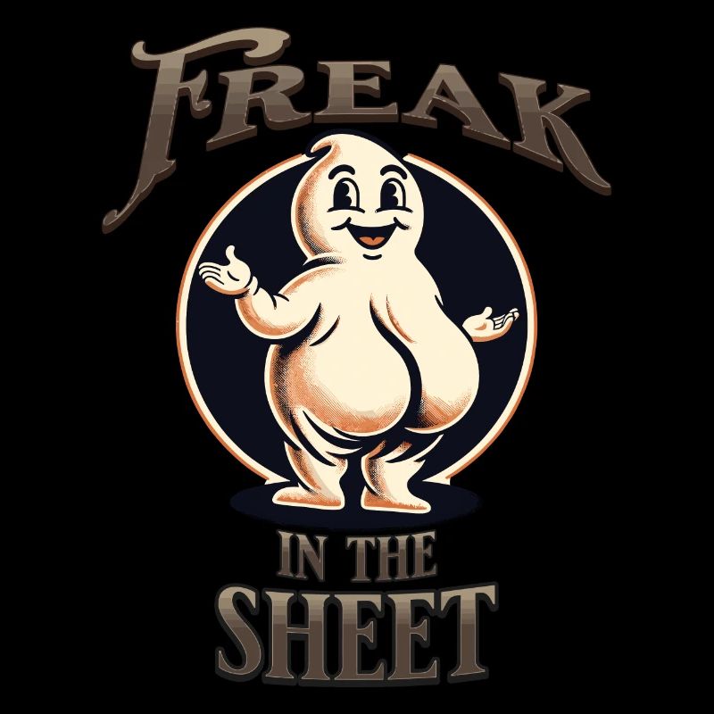 Freak Under The Sheet Drôle Ghost Design