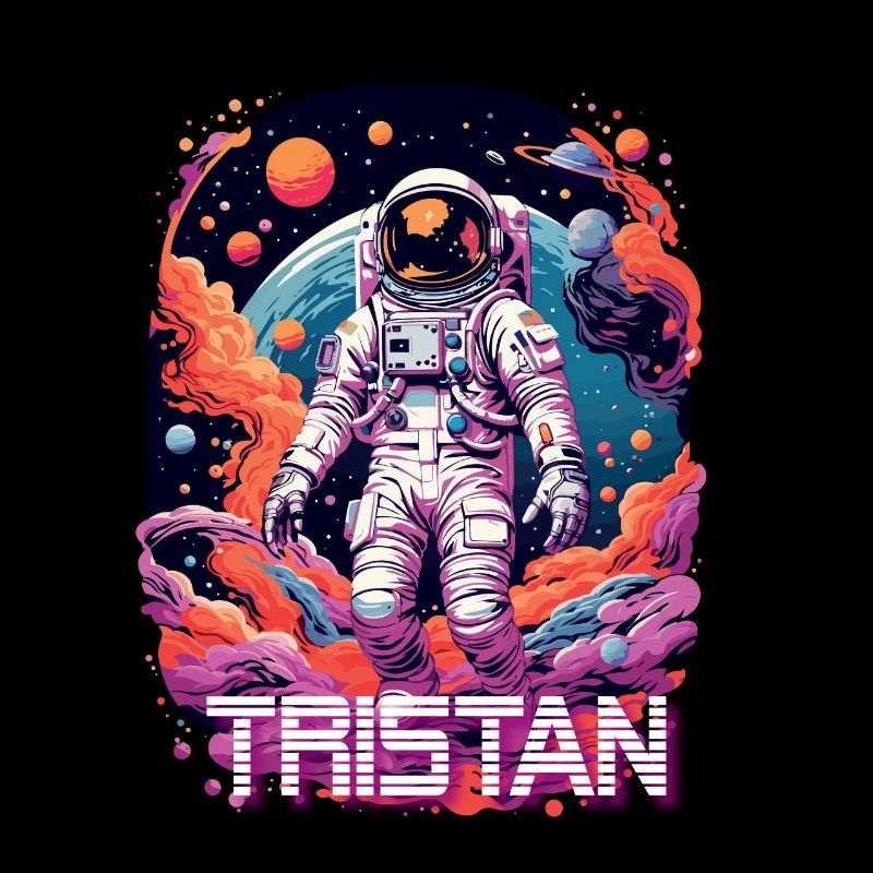TRISTAN - Beau prénom de garçon avec astronaute cool
