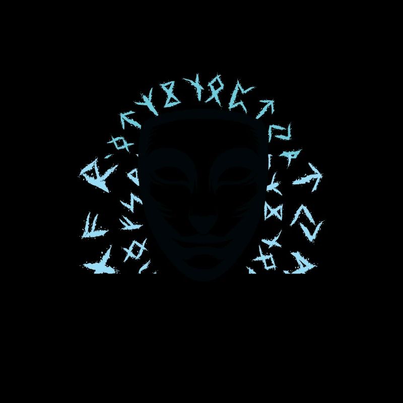 Abstrakte Maske Silhouette Masque abstrait