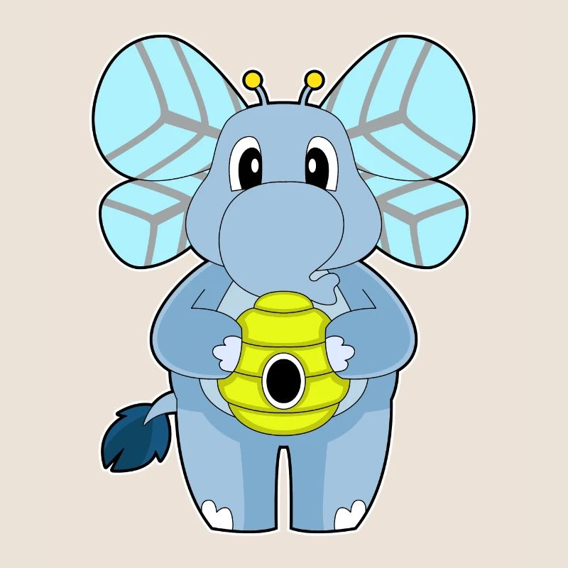 Elefant Biene