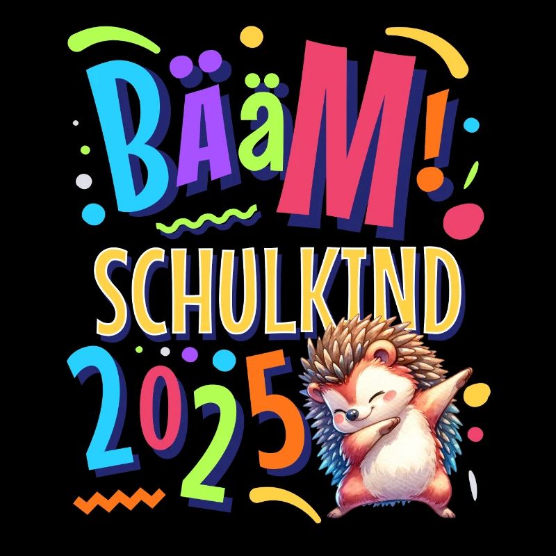 Bääm Schulkind 2025 Dabbing Igel