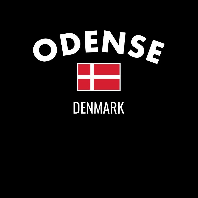 Odense Danemark Drapeau danois Fier Danois