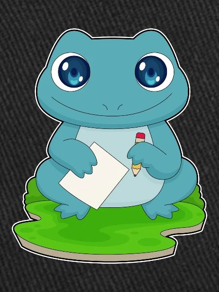 École de papier étudiante Frog