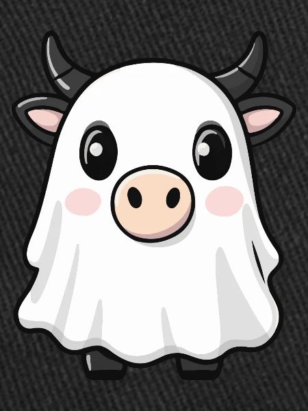 Vache Halloween Drôle Fantôme