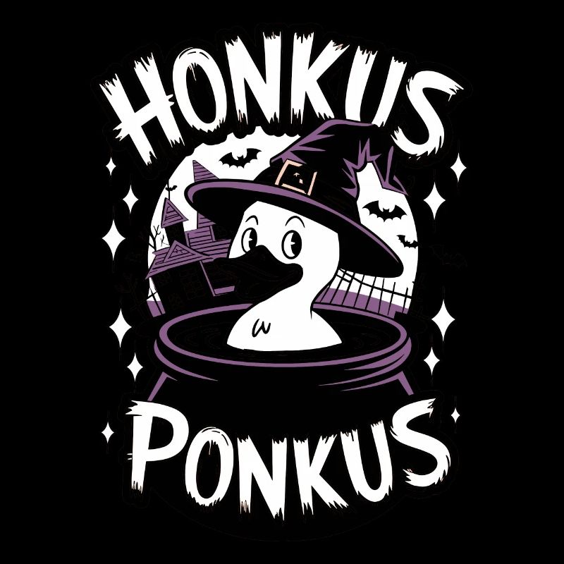 Honkus Ponkus Funny Duck Witch Halloween Magic