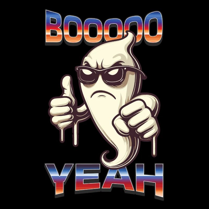 cooles Boo Yeah Gespenst Lustiges Spruch Design