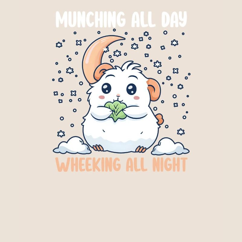 Guinea Pig Munching All Day, Wheeking All Night