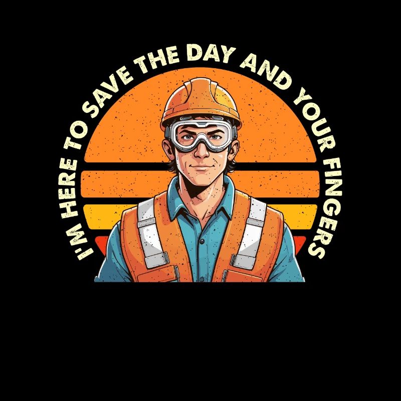 Safety Officer I'm Here To Save The Day Security
