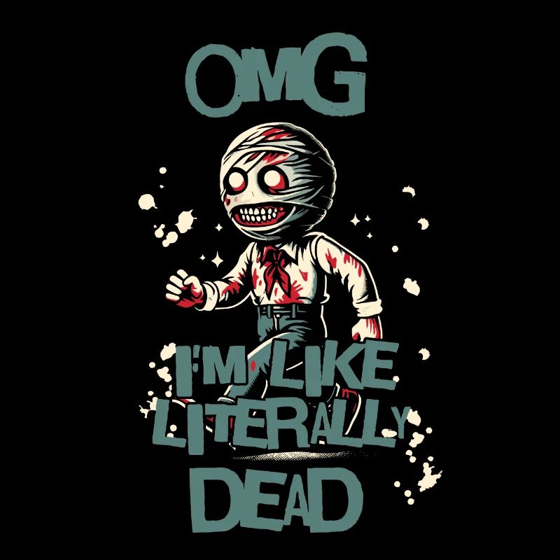 Funny Halloween Saying OMG I'm Dead
