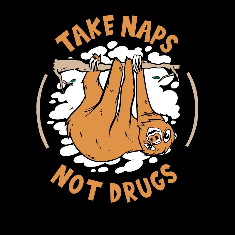 Machen Sie ein Nickerchen nicht Drogen Folivora Braunkehl