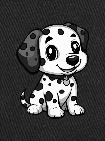Dalmatien Chien Bande Dessinée Mignon