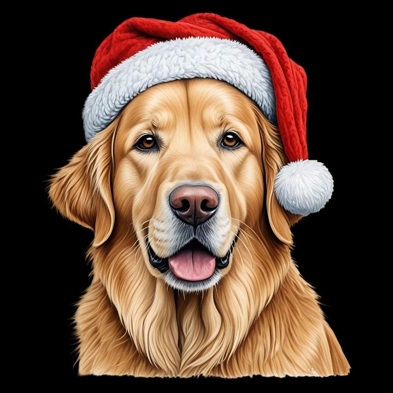 Weihnachts-Golden Retriever