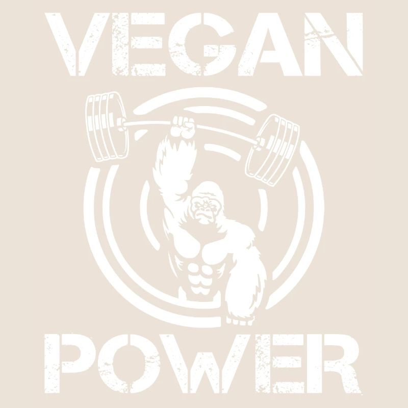 Monkey Chimpanzee Vegan Power Gorilla