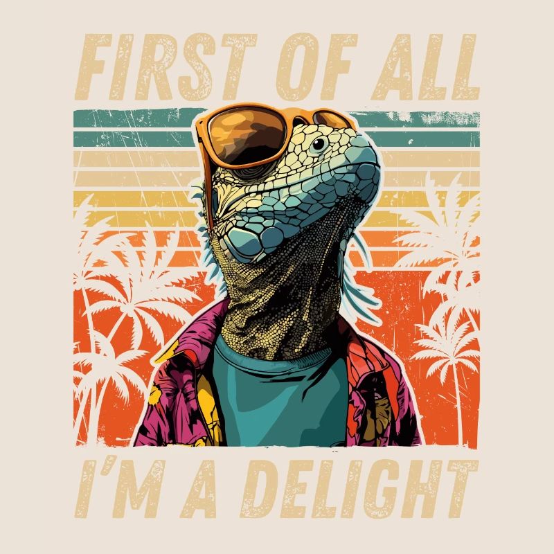 Retro Iguana - Chill Sunset Look